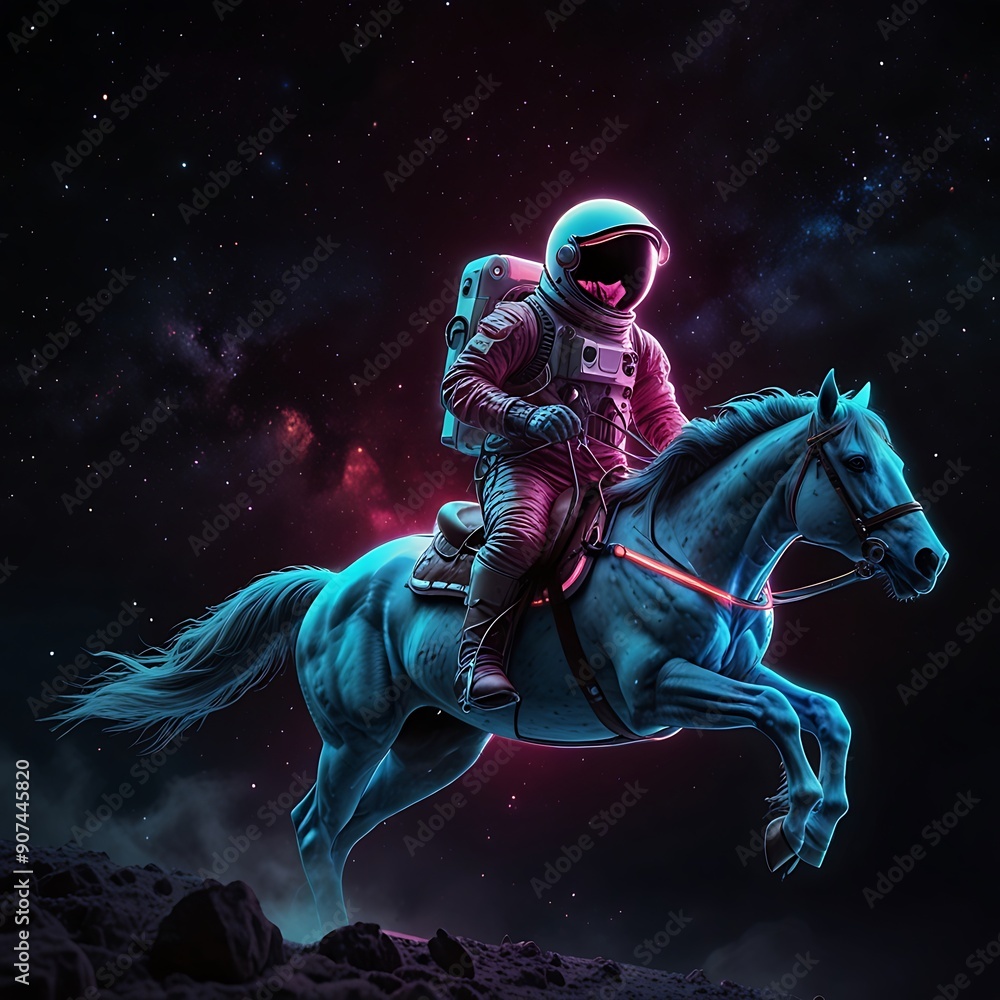 Fototapeta premium person with a horse