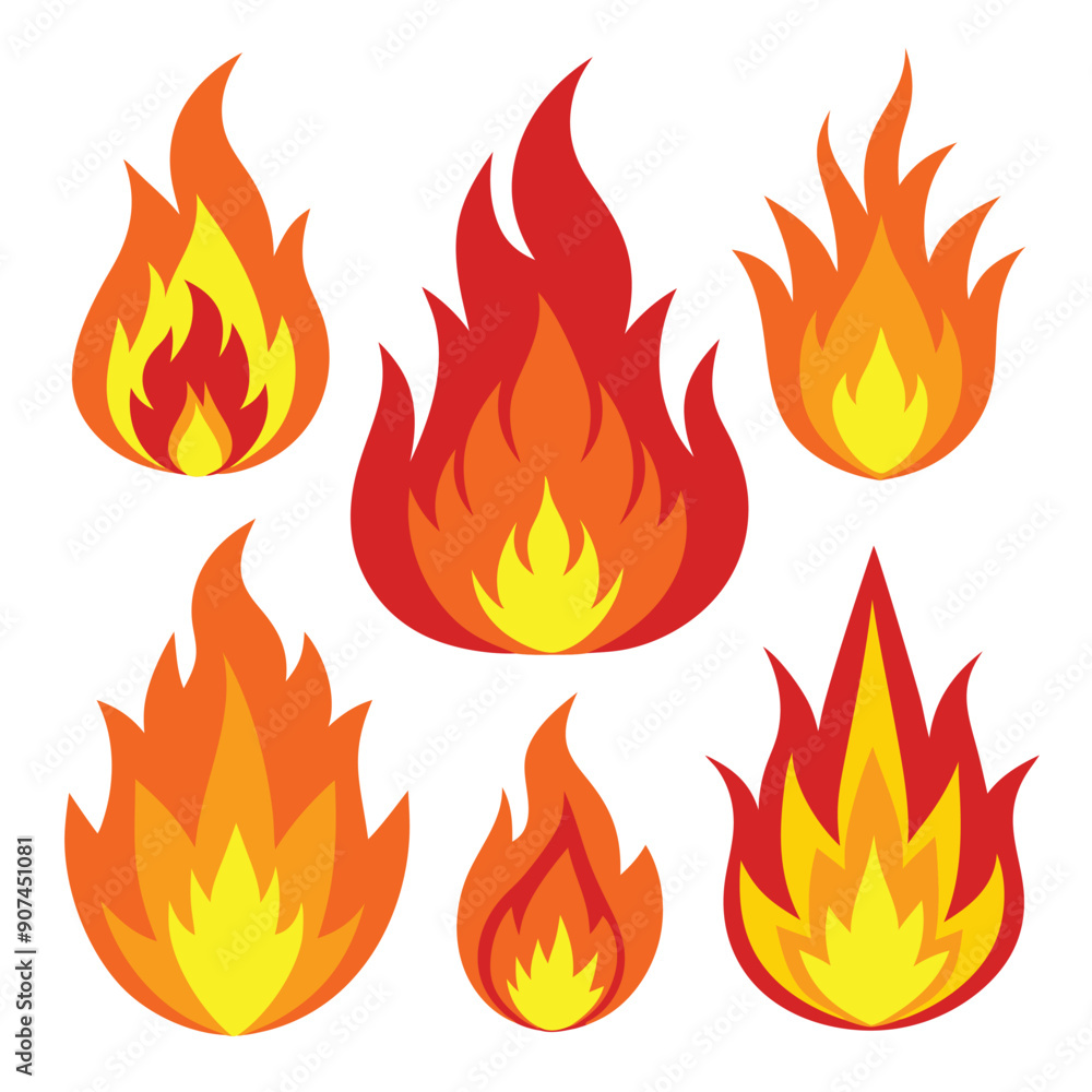 Fire Icons Set Fire Icons Set
