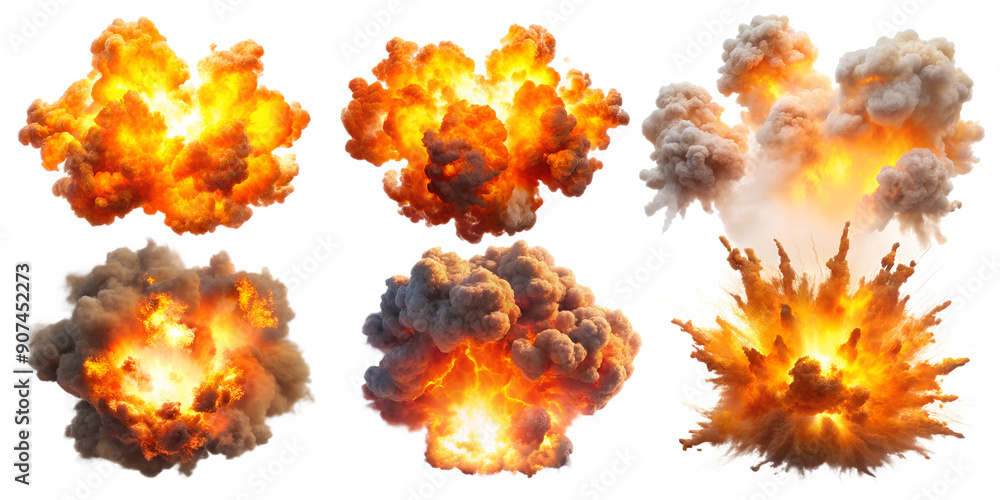 Dramatic Explosion Effects on Transparent Background for Action Designs. Perfect for: Action movies, video games, fireworks displays, disaster simulations Dramatic Explosion Effects on Transparent Background for Action Designs. Perfect for: Action movies, video games, fireworks displays, disaster simulations