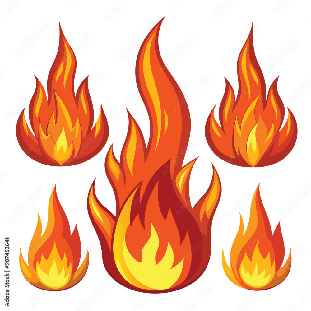 Fire Icons Set Fire Icons Set