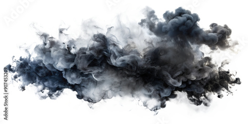 Black Smoke Effect on Transparent Background for Bold Designs. Perfect for: Halloween, horror movies, haunted houses, mystery novels