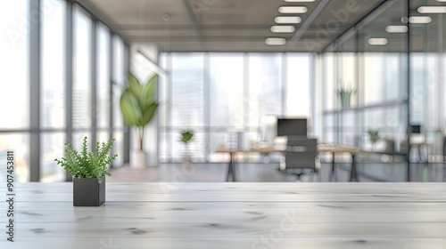 Wallpaper Mural Beautiful defocused office background - office interior panoramic background. Torontodigital.ca