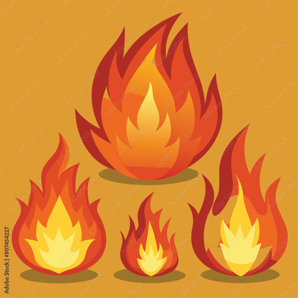 Fire Icons Set Fire Icons Set