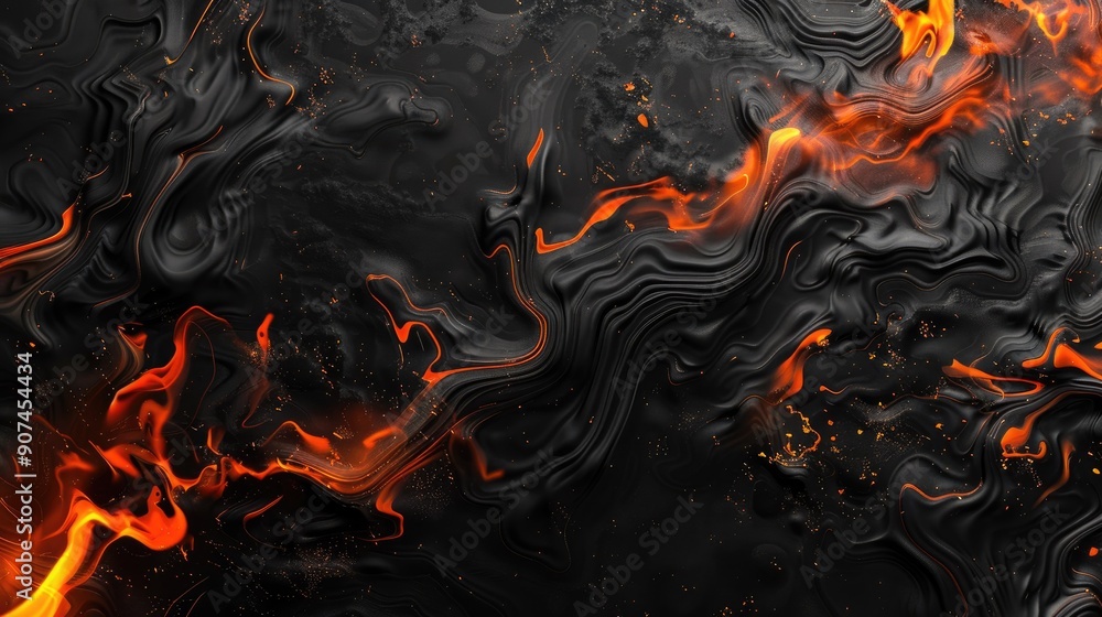 Black Fire Abstract Fiery Darkness Fiery Black Background. Black Fire Abstract Fiery Darkness Fiery Black Background.