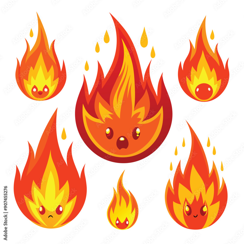 Fire Icons Set Fire Icons Set