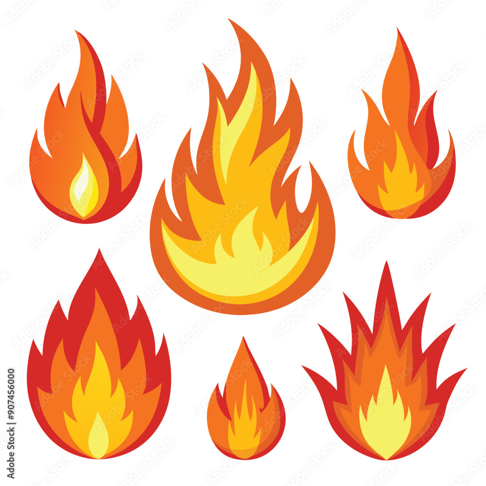 Fire Icons Set Fire Icons Set