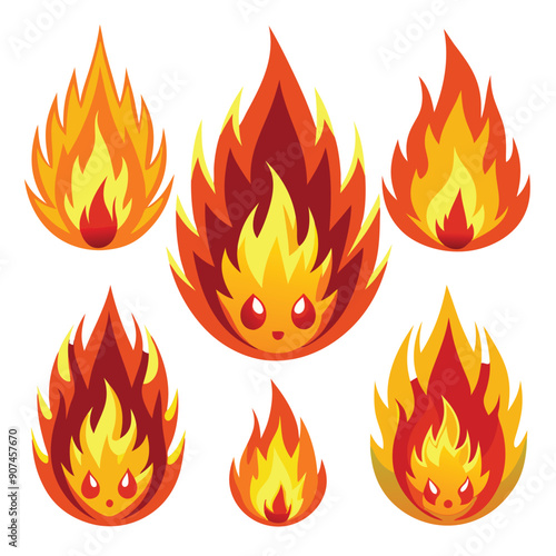 Fire Icons Set