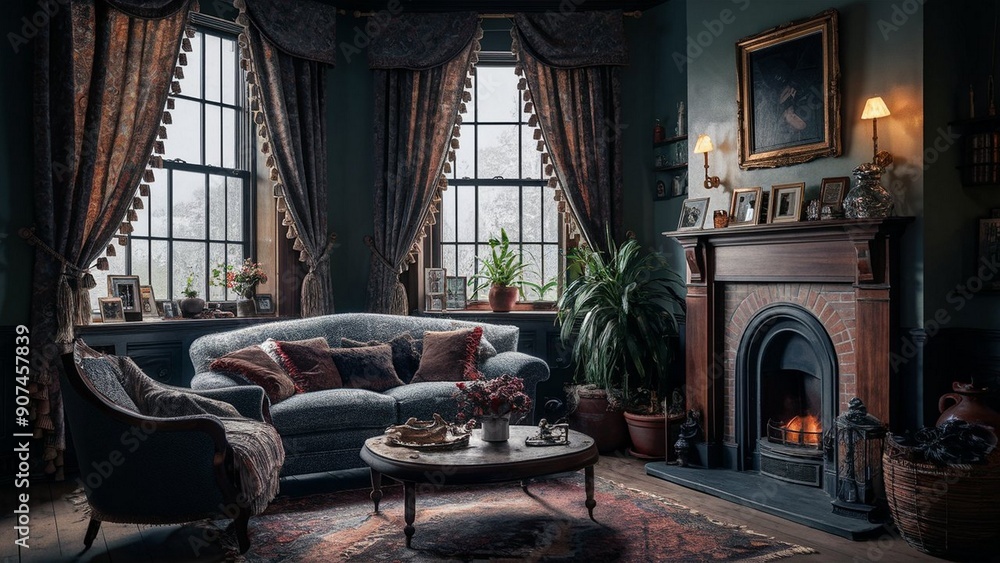 A Luxurious and Cozy Living Room traditional room A Luxurious and Cozy Living Room traditional room