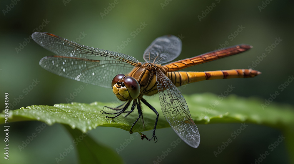 close up of a dragonfly