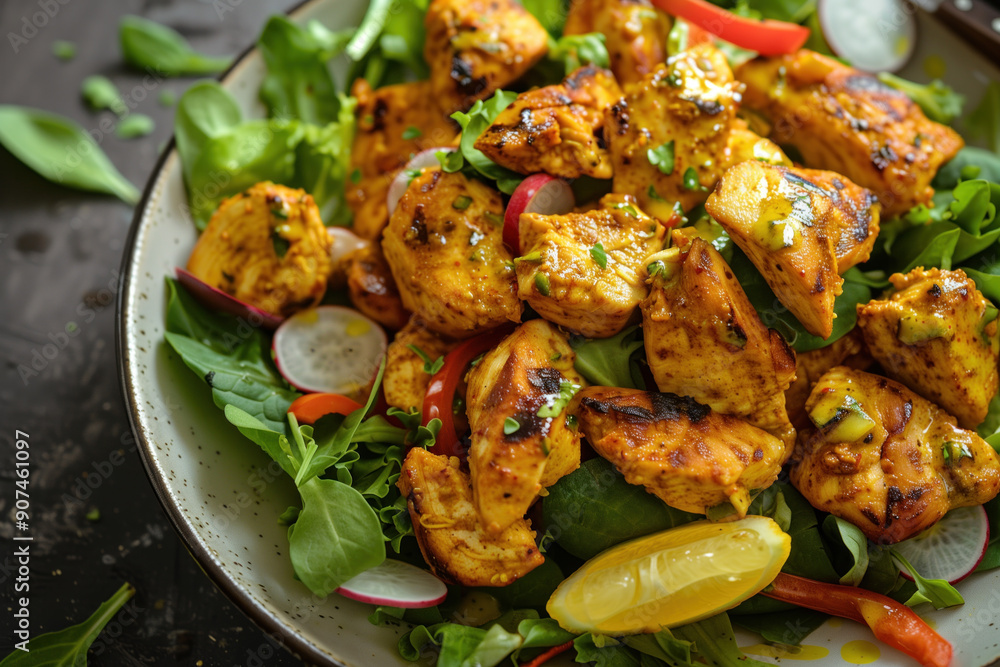 Grilled chicken salad with lemon Grilled chicken salad with lemon