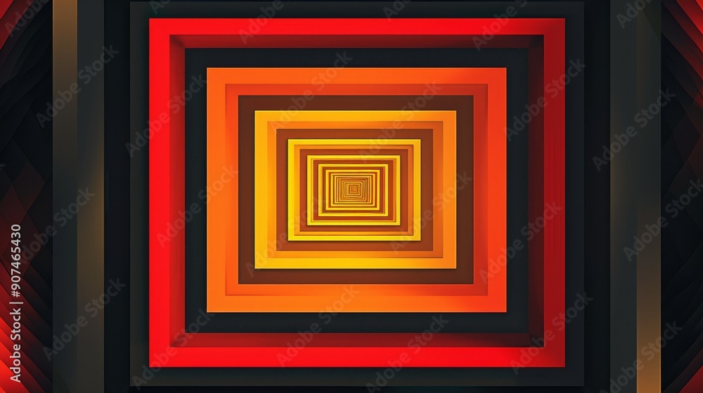 Antique golden frame with empty square wooden border, perfect for classic art or vintage photo decoration Antique golden frame with empty square wooden border, perfect for classic art or vintage photo decoration