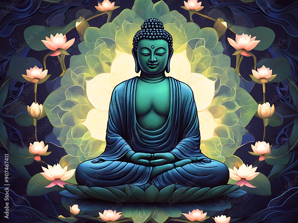 Obraz premium Lord Buddha in a meditative pose