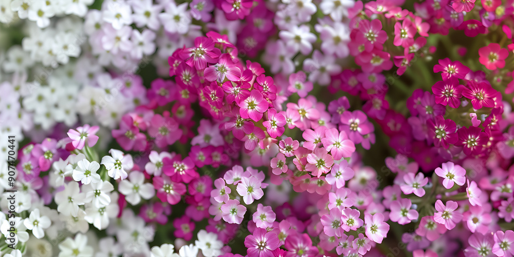 Fototapeta premium Sweet Alyssum flower background