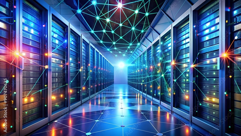 The Symphony of Data: A Visual Representation of a Modern Data Center's Interconnected Systems AI Generated The Symphony of Data: A Visual Representation of a Modern Data Center's Interconnected Systems AI Generated
