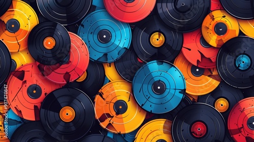 Smiling woman with coffee cup enjoying city skyline view
