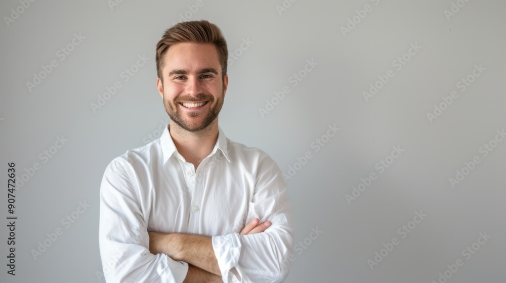 The smiling confident man The smiling confident man
