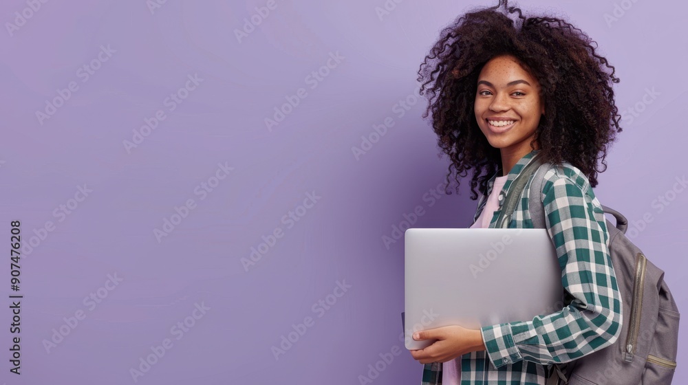 The student with laptop The student with laptop