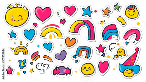 collection_of_colorful_playful_stickers