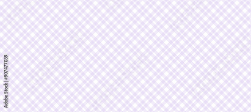 White plaid background with violet diagonal lines