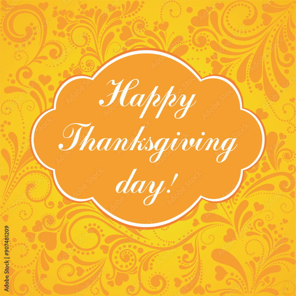 Happy thanksgiving day card. Vector Illustration Happy thanksgiving day card. Vector Illustration