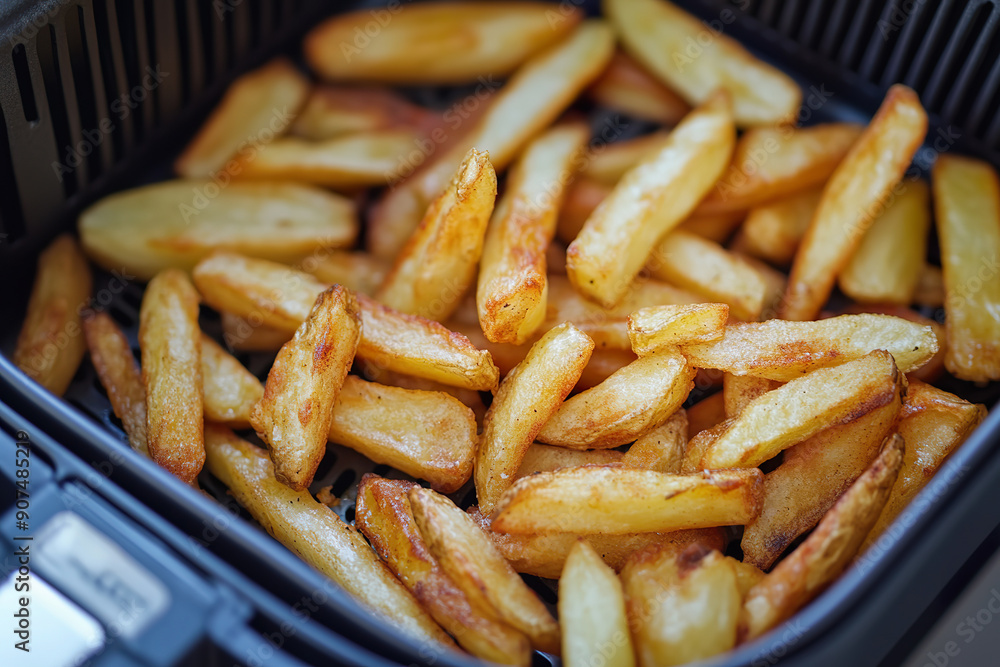 Crispy Homemade French Fries in Air Fryer for Delicious Snack Crispy Homemade French Fries in Air Fryer for Delicious Snack