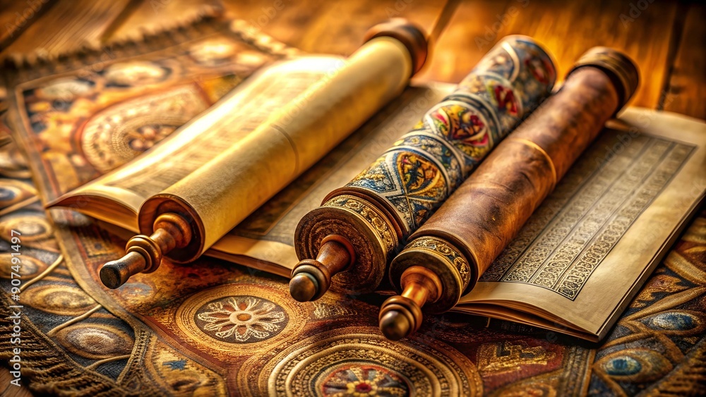 Ancient Scrolls of Wisdom: A Tapestry of Time generative AI Ancient Scrolls of Wisdom: A Tapestry of Time generative AI