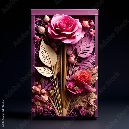 Imagine opening a box of Rose incense sticks and being greeted with a sight of beauty and elegance. The sticks are carefully arranged in a duplex HWC board box, with a packaging design that exudes sop photo