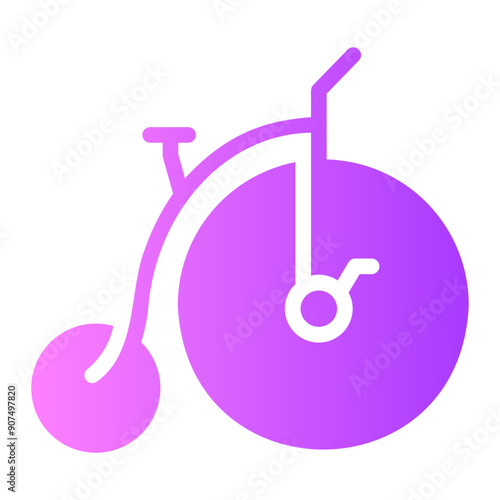 unicycle Gradient icon