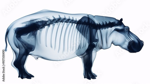 Hippopotamus Anatomy: A Transparent View photo