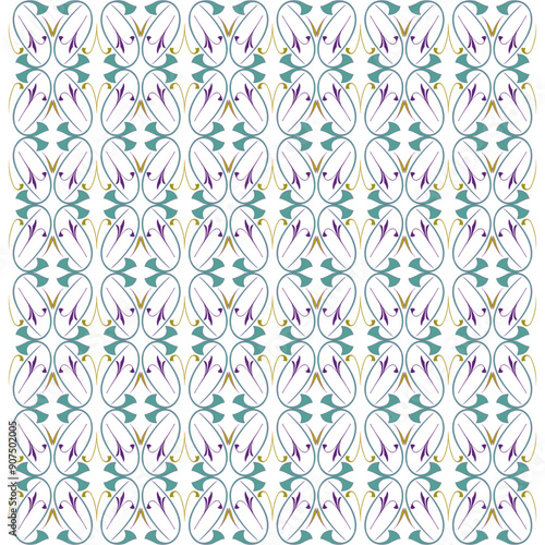 abstract background with repeating floral pattern