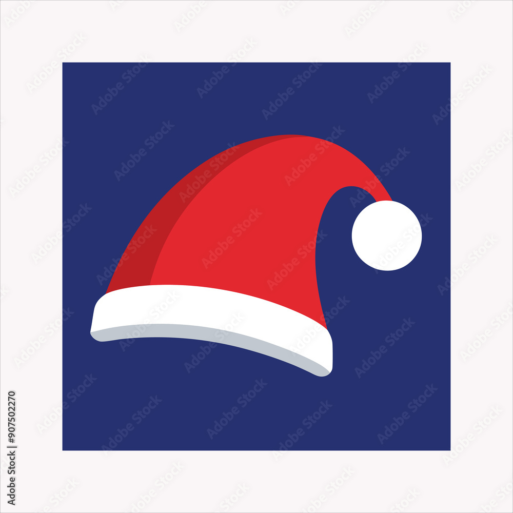 Santa Claus red hat vector illustration Santa Claus red hat vector illustration