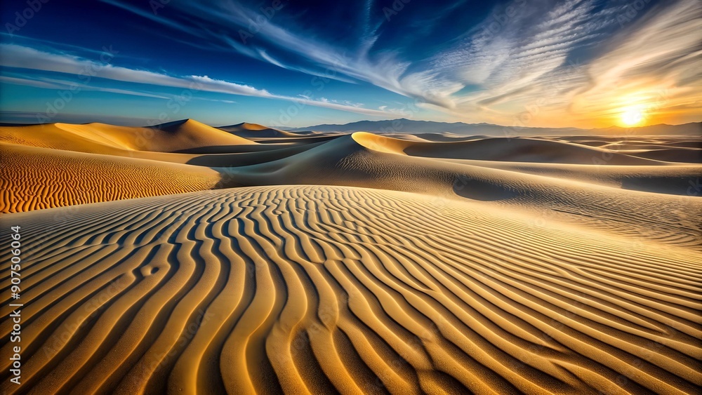 Naklejka premium Ephemeral Echoes: The Whispering Dunes of Time Generative AI