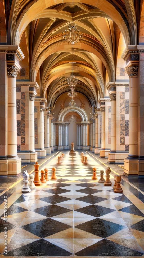 Fototapeta premium Grand Hallway Architecture Interior Design
