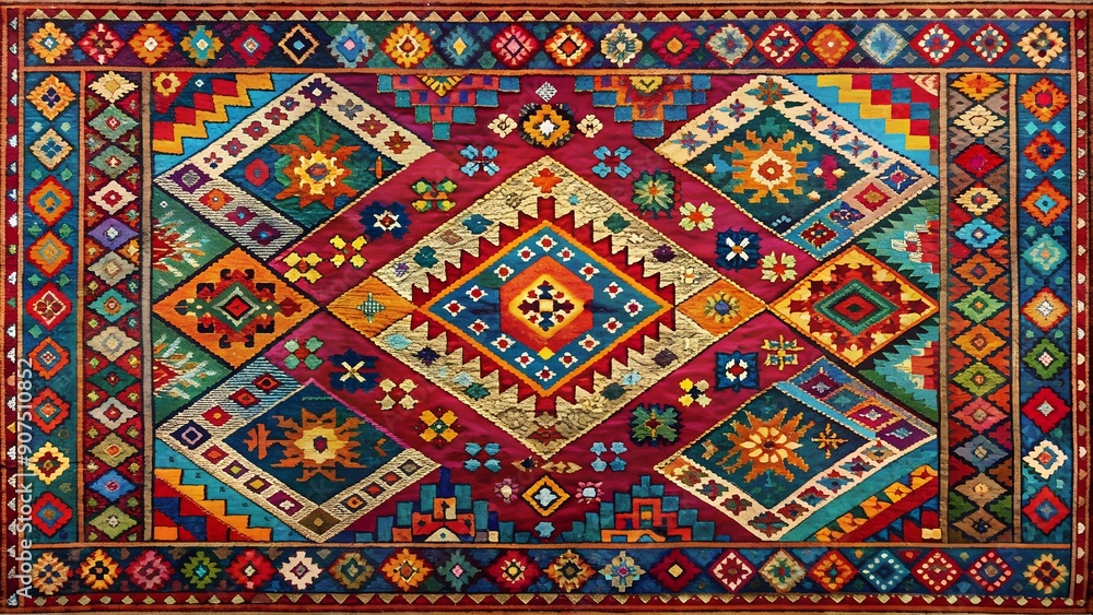 Abstract Geometric Tapestry: A Fusion of Modern and Traditional Generative AI Abstract Geometric Tapestry: A Fusion of Modern and Traditional Generative AI
