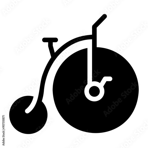 unicycle Solid icon