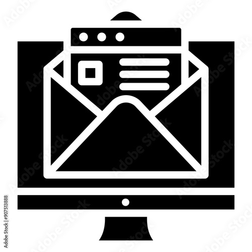 Direct Marketing Icon Element For Design