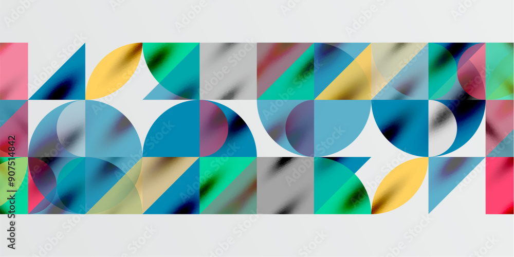 Triangles, round triangles and circles techno art. Vector Illustration For Wallpaper, Banner, Background, Card, Book Illustration, landing page Triangles, round triangles and circles techno art. Vector Illustration For Wallpaper, Banner, Background, Card, Book Illustration, landing page