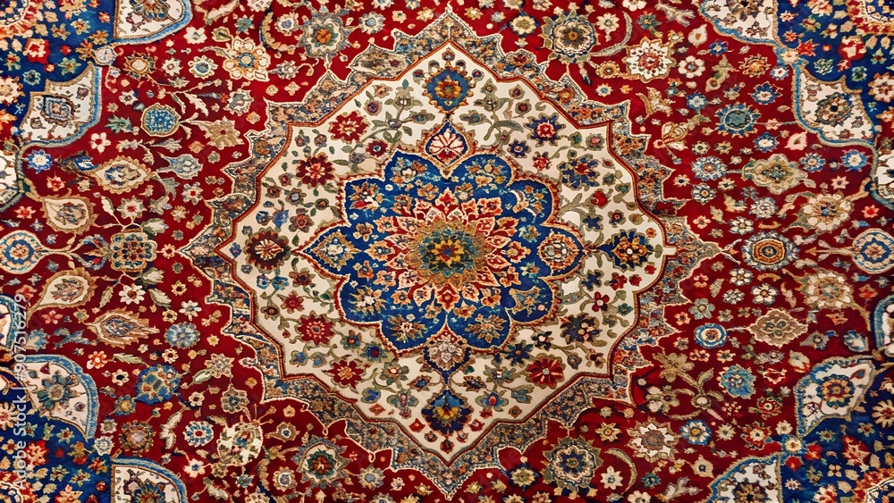 A Tapestry of Time: The Timeless Elegance of a Hand-Woven Persian Carpet Generative AI A Tapestry of Time: The Timeless Elegance of a Hand-Woven Persian Carpet Generative AI