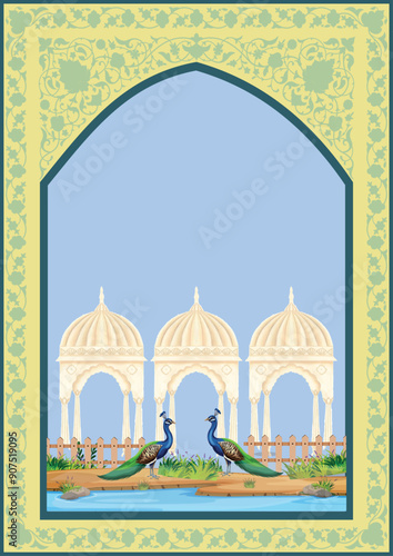 A beautiful composed seamless floral design pattern for digital print