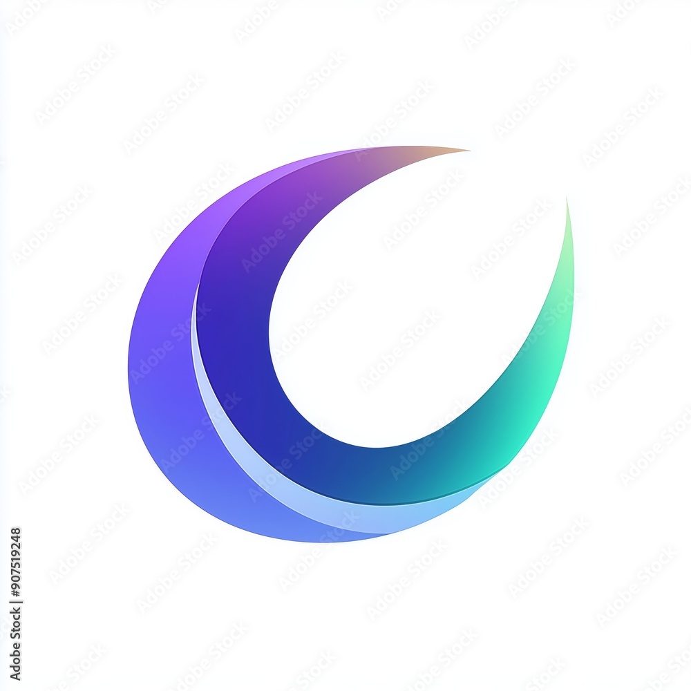Colorful Fluid Abstract Logo Design Colorful Fluid Abstract Logo Design