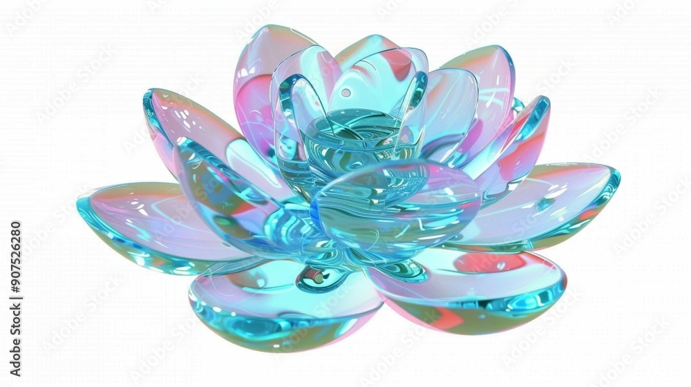 Glass Lotus Flower Glass Lotus Flower