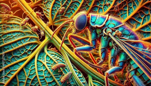 Beautiful macro photography of insects and plants