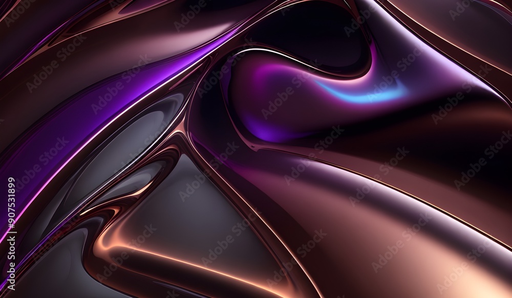 Holographic background with dark brown purple. Iridescent holographic foil, metallic texture, ultraviolet wavy wallpaper, fluid ripples, liquid metal surface, esoteric aura spectrum. Holographic background with dark brown purple. Iridescent holographic foil, metallic texture, ultraviolet wavy wallpaper, fluid ripples, liquid metal surface, esoteric aura spectrum.