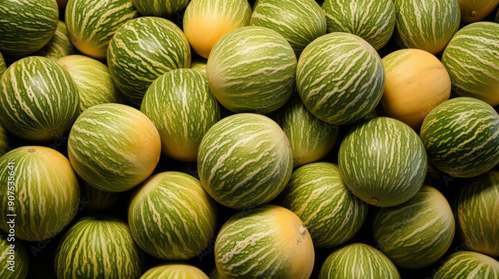 Fresh watermelons and melons. ai generated art image Fresh watermelons and melons. ai generated art image