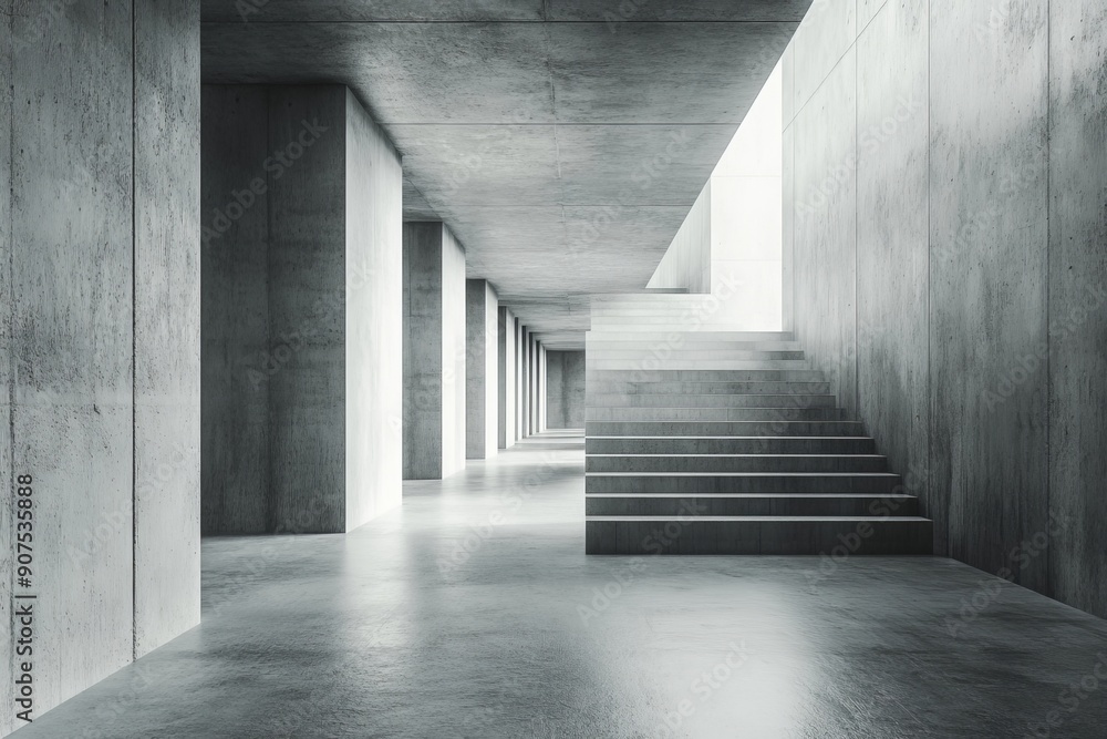 Fototapeta premium gray, old, textured, 3d, abstract, apartment, architecture, background, blank, building, business, concept, creative, design, empty, estate, floor, frame, gallery, geometric, home, Generative AI