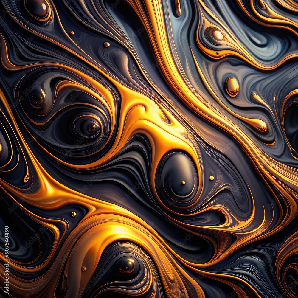 Beautiful abstraction of liquid paints in slow blending flow mixing together gently Beautiful abstraction of liquid paints in slow blending flow mixing together gently