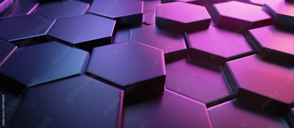 Futuristic hexagon background. Abstract technology background with blue and purple light effects. Technology concept Futuristic hexagon background. Abstract technology background with blue and purple light effects. Technology concept
