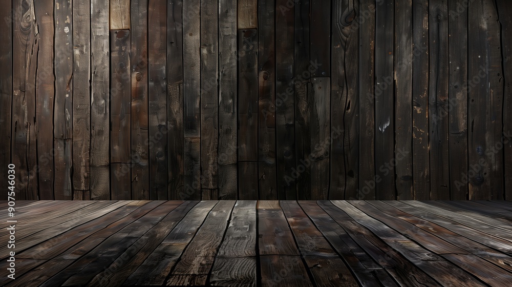 Dark wooden background with textured boards and ample copy space, perfect for showcasing vintage or retro designs. Ideal for adding a natural, rustic touch to your project. Dark wooden background with textured boards and ample copy space, perfect for showcasing vintage or retro designs. Ideal for adding a natural, rustic touch to your project.