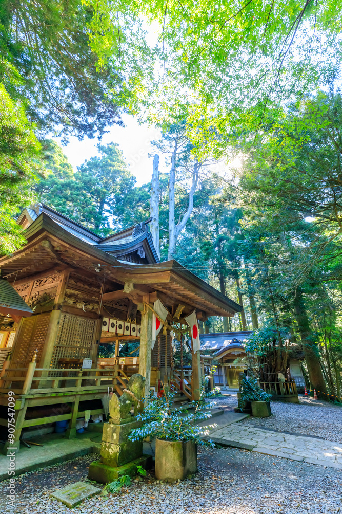夏の幣立神宮 熊本県山都町 Heitate Shrine in summer. Kumamoto Pref, Yamato town. 夏の幣立神宮 熊本県山都町 Heitate Shrine in summer. Kumamoto Pref, Yamato town.