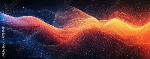 Wallpaper Mural Vibrant color gradient grainy texture background orange red blue abstract color shape black backdrop, noisy banner header poster design. NOT created with, Generative AI Torontodigital.ca